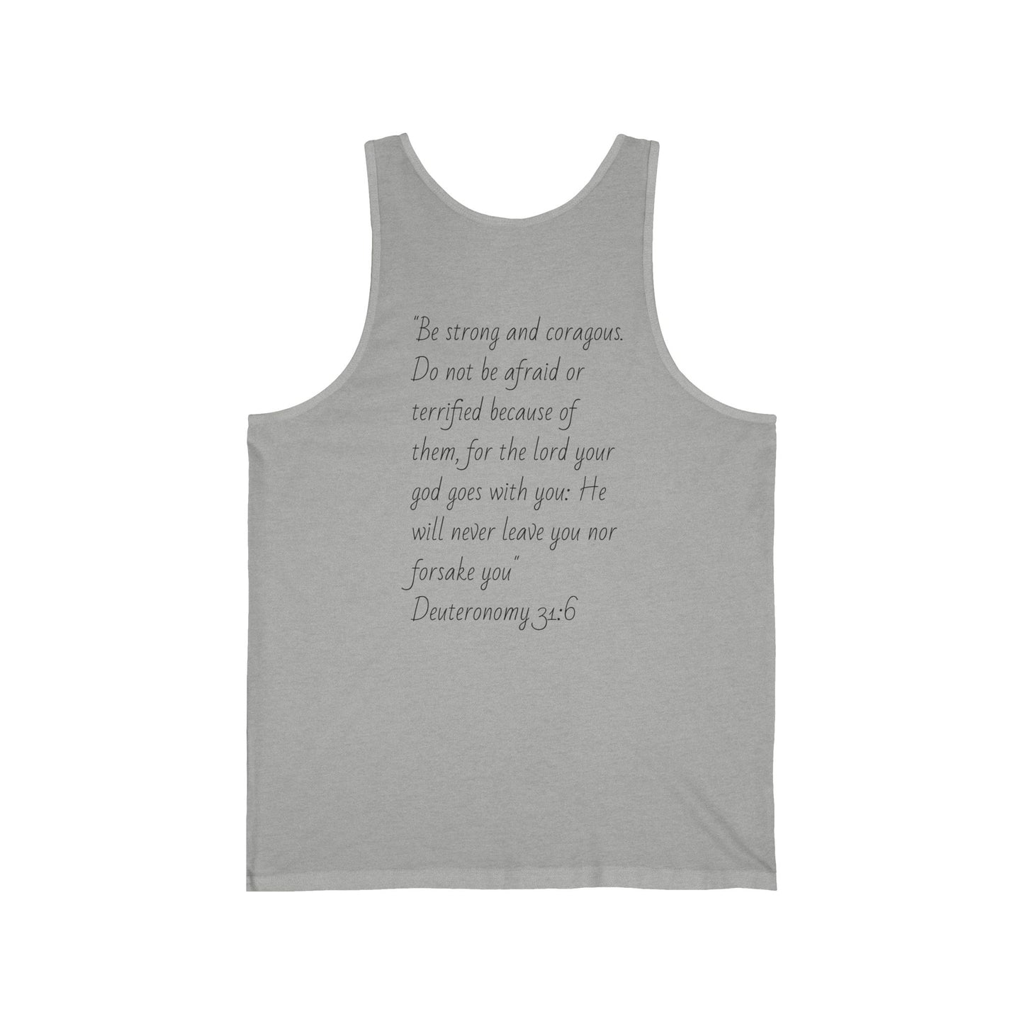 Forged In Faith Athletics Bro Tank - Deuteronomy 31:6