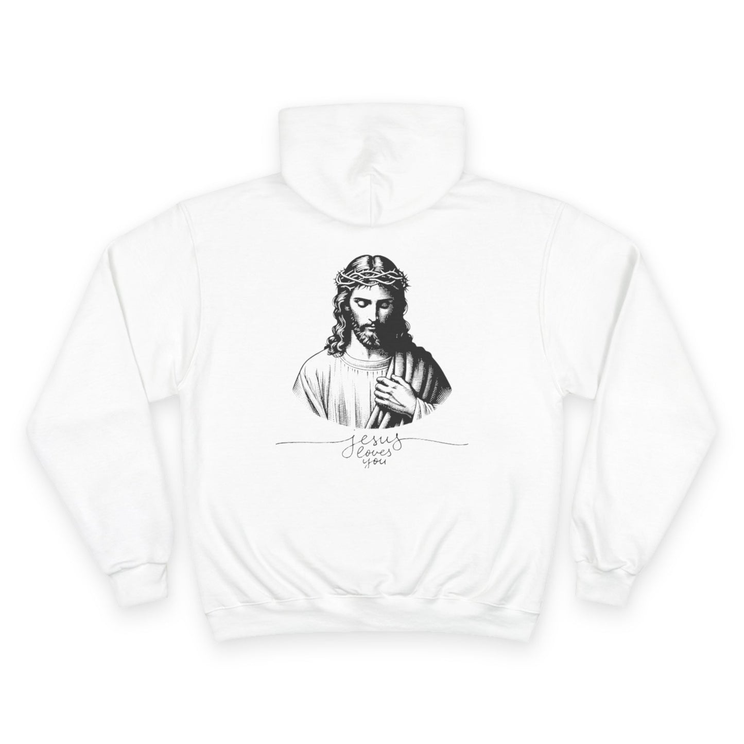 Forged In Faith Athletics Champion Hoodie - Jesus Loves You