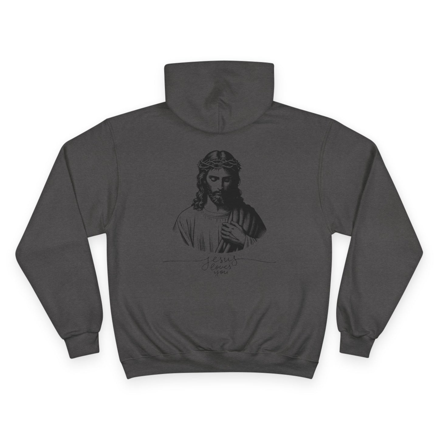 Forged In Faith Athletics Champion Hoodie - Jesus Loves You