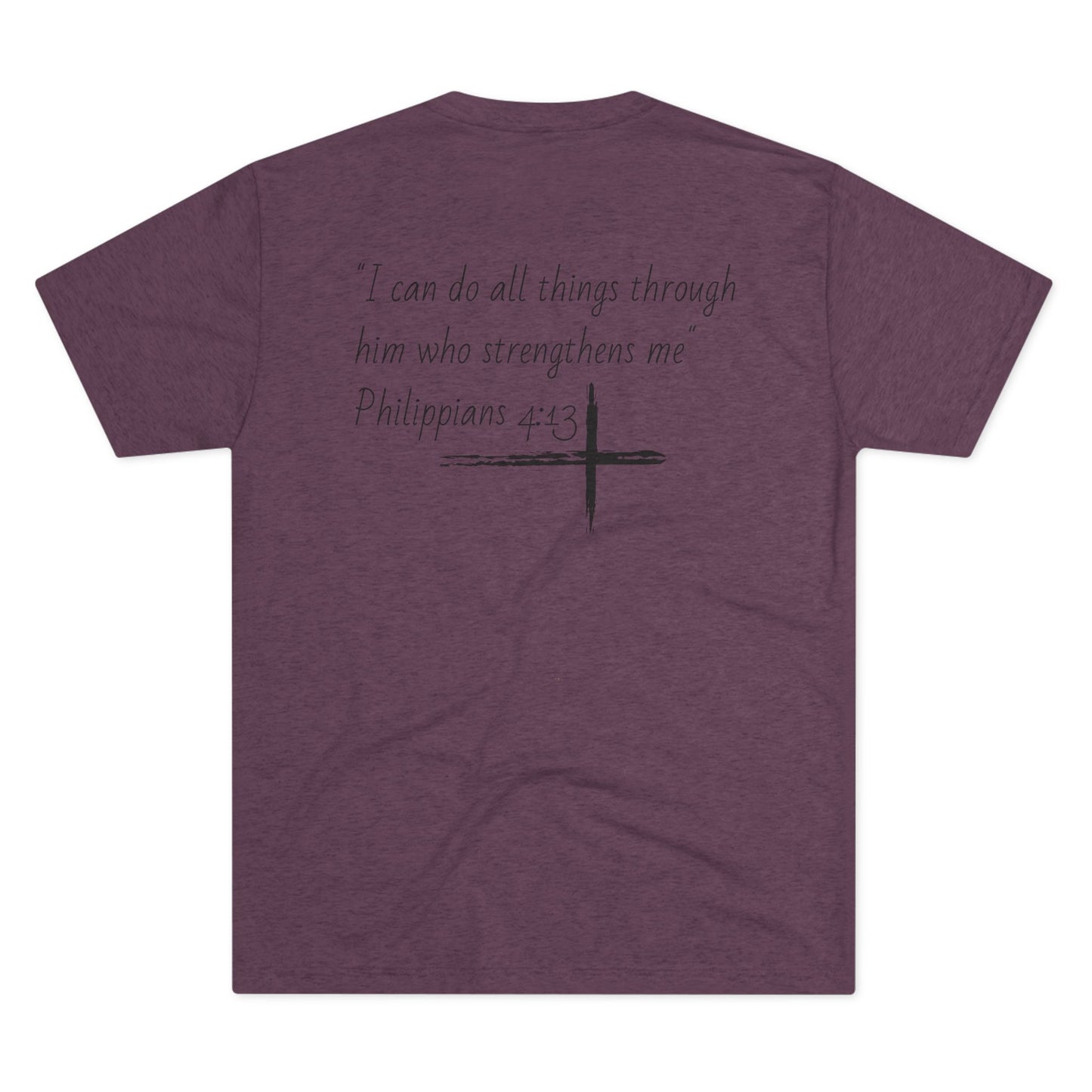 Forged In Faith Athletics Crew T Shirt - Philippians 4:13