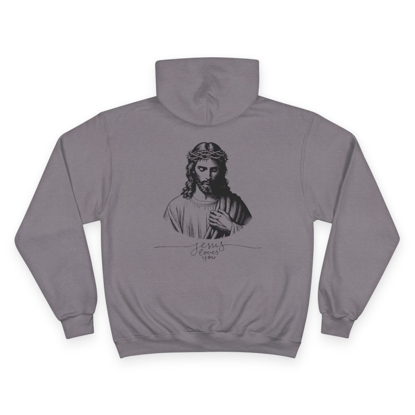 Forged In Faith Athletics Champion Hoodie - Jesus Loves You