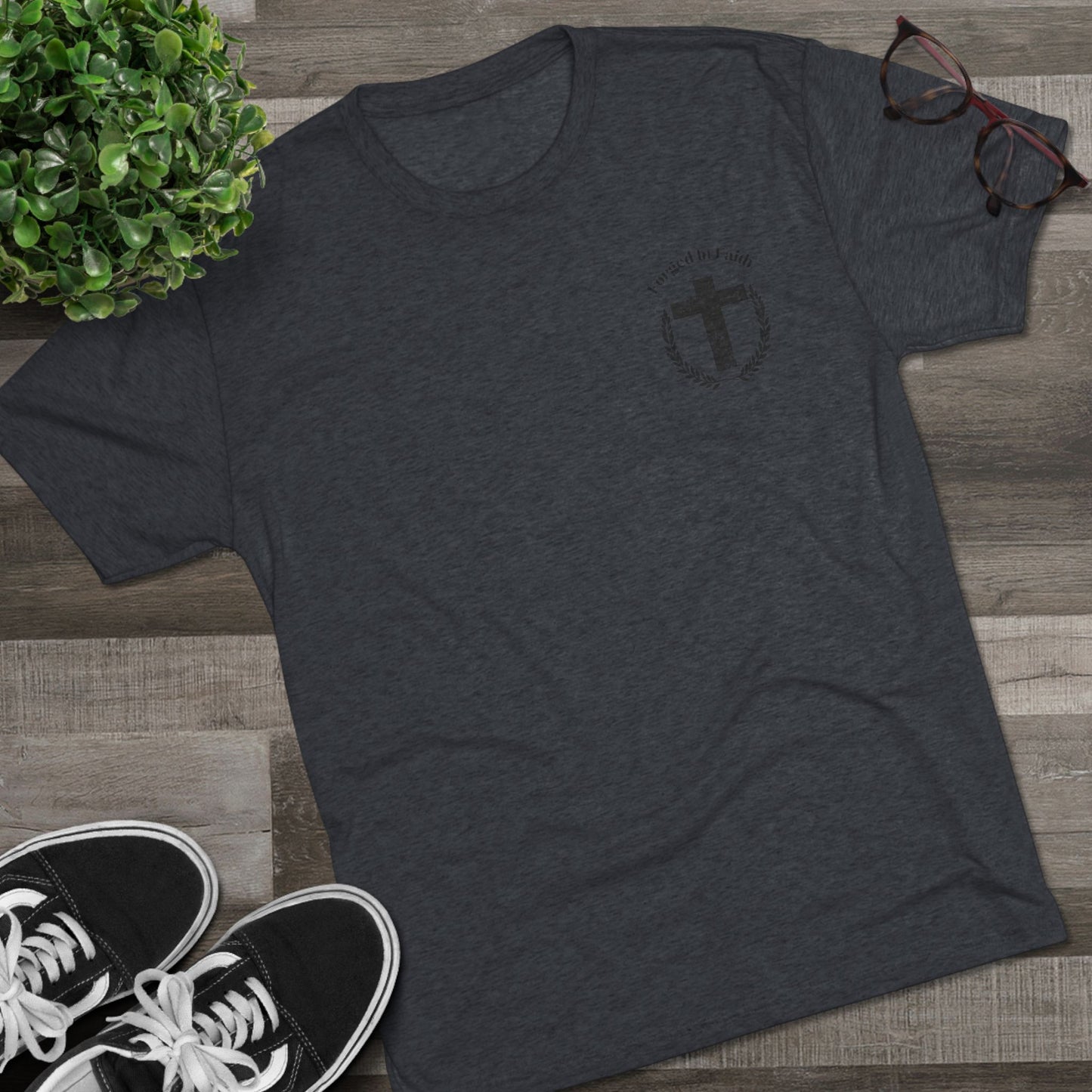 Forged In Faith Athletics Crew T Shirt - Philippians 4:13