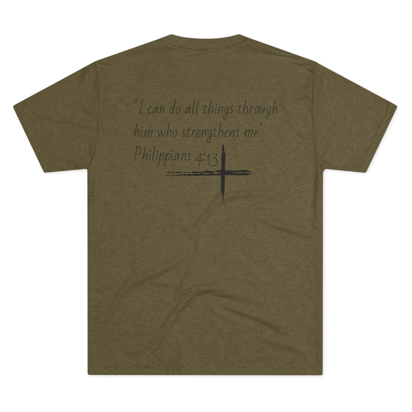 Forged In Faith Athletics Crew T Shirt - Philippians 4:13