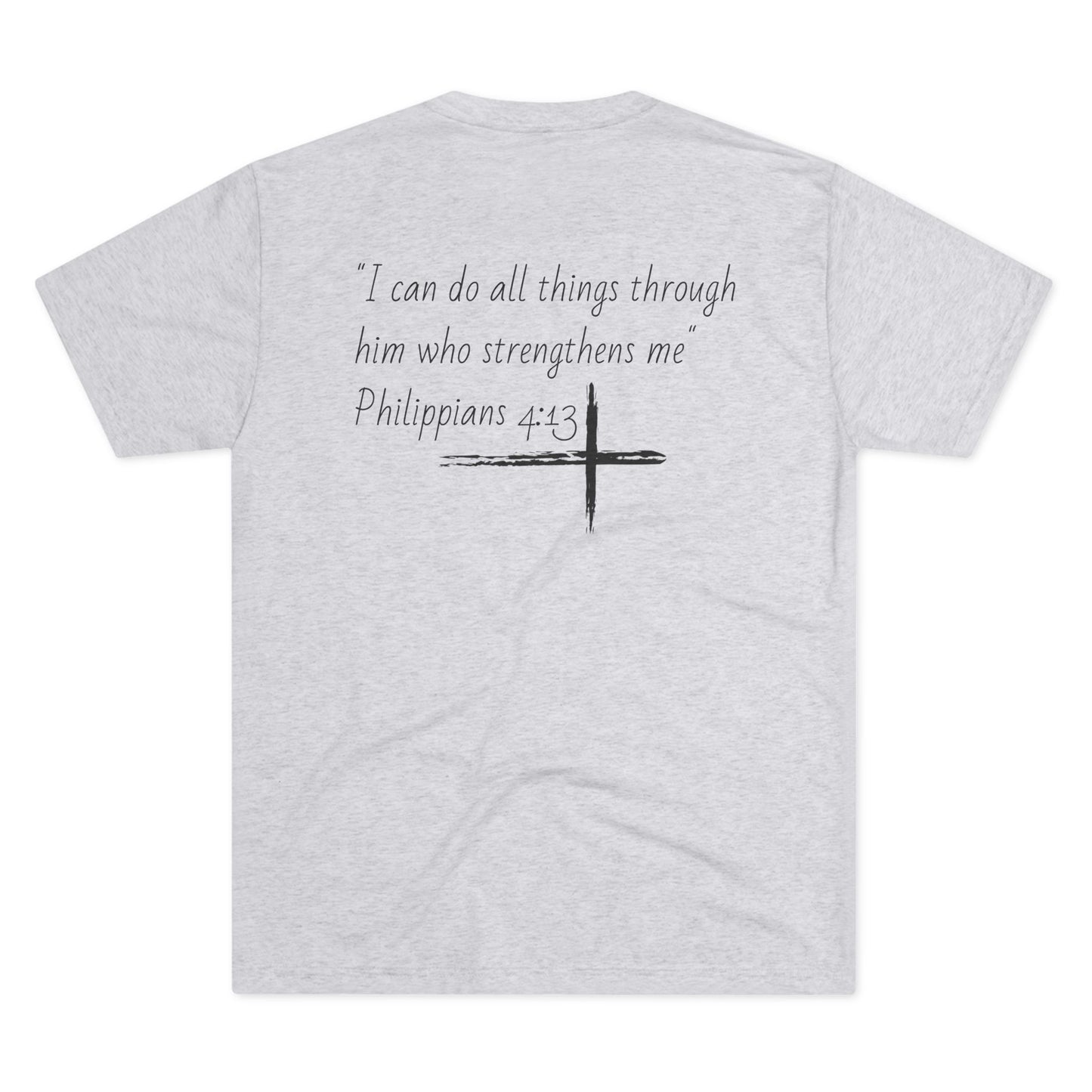 Forged In Faith Athletics Crew T Shirt - Philippians 4:13