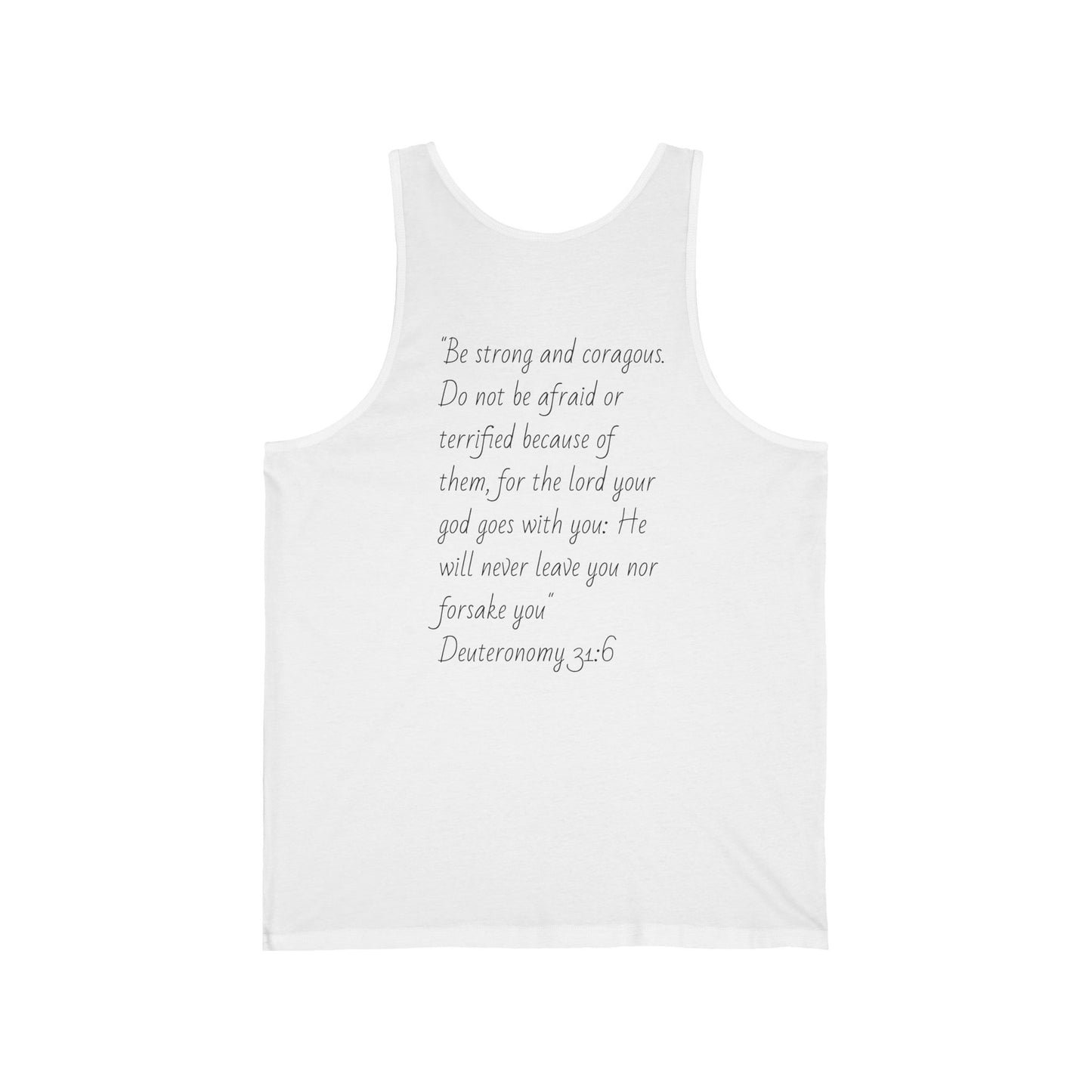 Forged In Faith Athletics Bro Tank - Deuteronomy 31:6