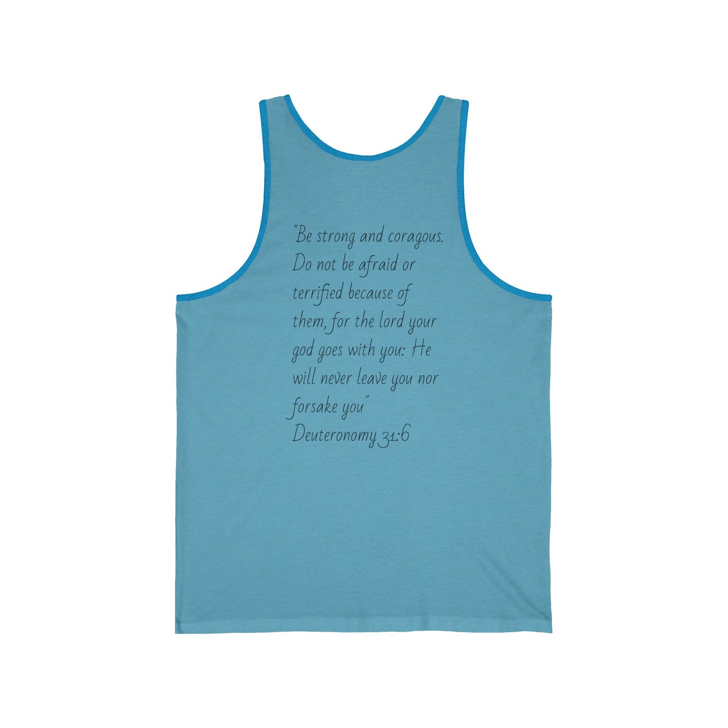 Forged In Faith Athletics Bro Tank - Deuteronomy 31:6