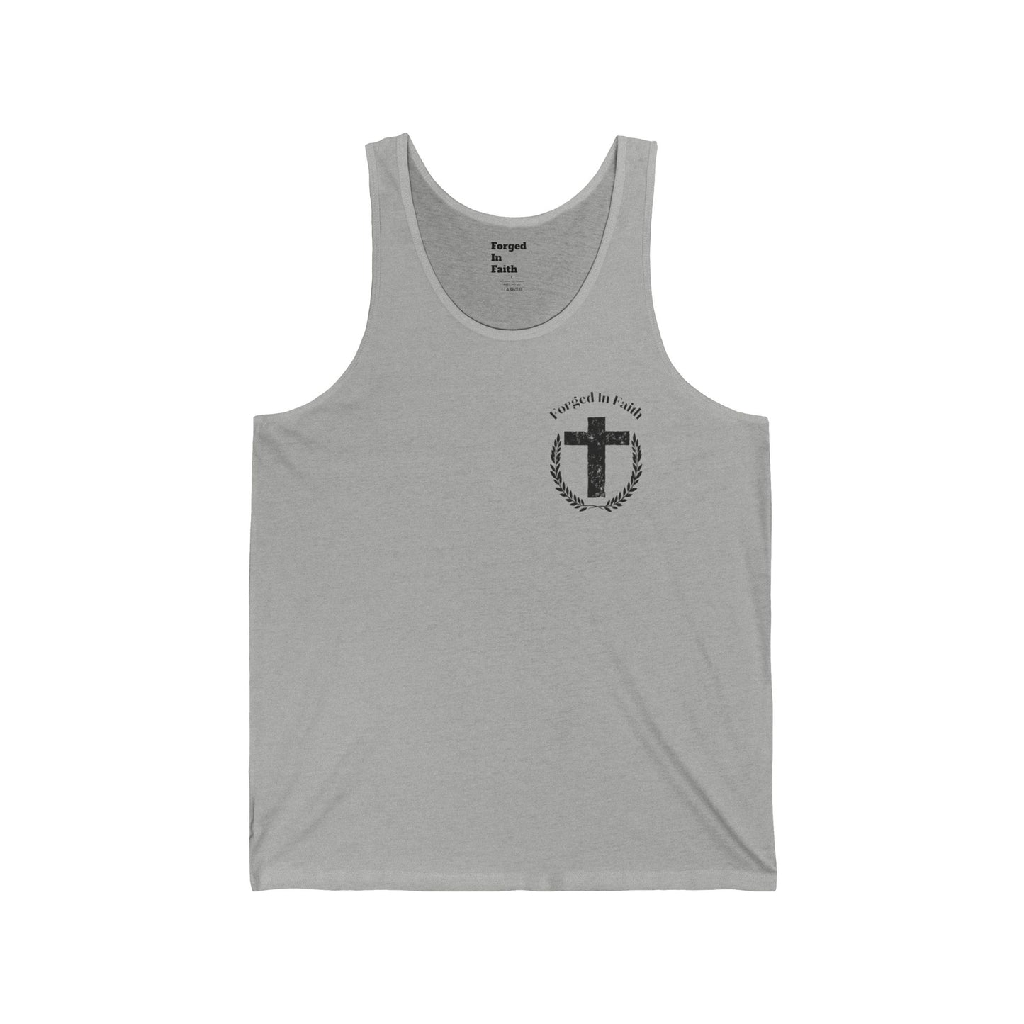 Forged In Faith Athletics Bro Tank - Deuteronomy 31:6