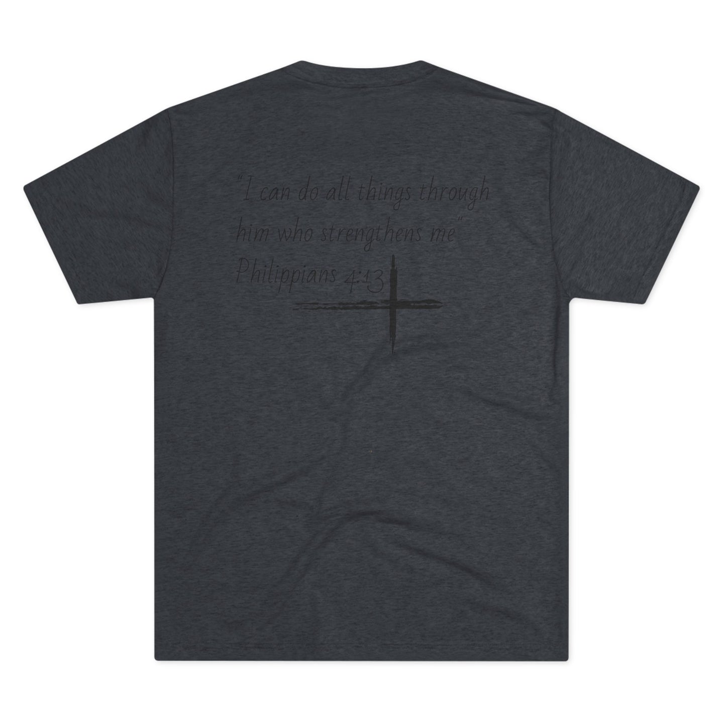 Forged In Faith Athletics Crew T Shirt - Philippians 4:13
